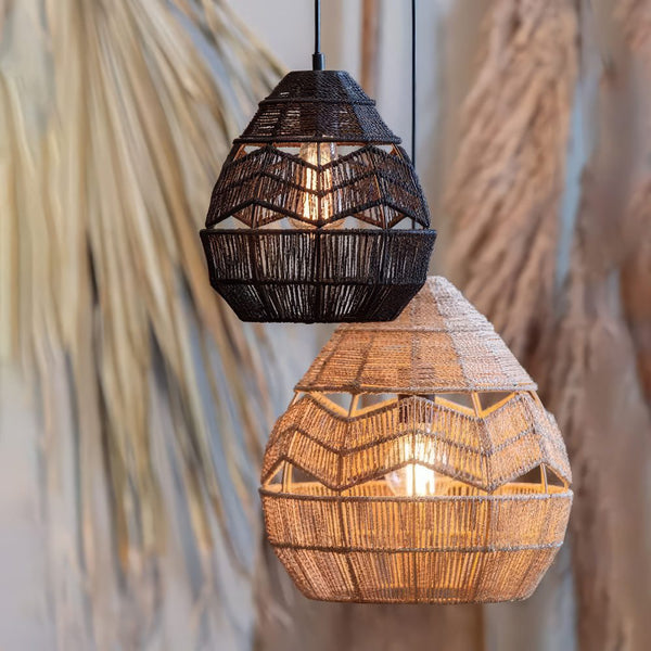 Woven Teardrop Pendant Light